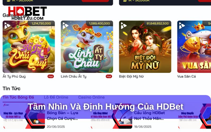 Tầm nhìn và định hướng của HDBet Tầm nhìn và định hướng của HDBet
