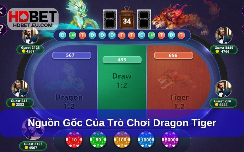 Dragon Tiger 2025 - Trò Chơi Bài Đỉnh Cao Tại HDBet 2 Nguồn gốc của trò chơi Rồng Hổ